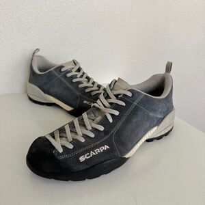 Scarpa Mojito Approach Shoes Vibram Sole Lace Up Gray Climb Men's US 8 EU 40.5